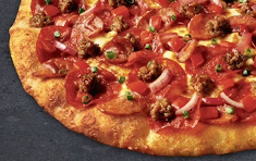 Order Smokehouse Combo - Primo Pepperoni food online from Round Table Pizza store, Salinas on bringmethat.com