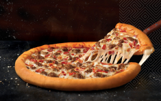 Order Stuffed Crust Sausage & Bacon (Large) food online from Round Table Pizza store, Salinas on bringmethat.com